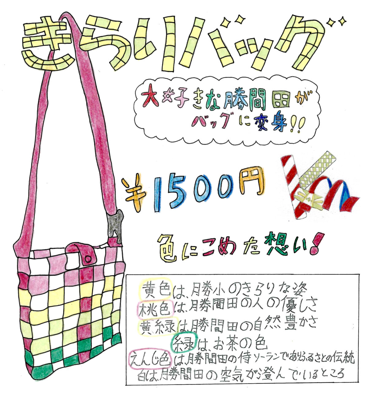 児童が制作したチラシ